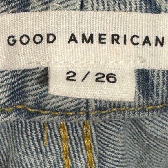 Good American 90s Loose Jeans Women’s 2 / 26 Blue High Rise Baggy Straight Denim - Picture 5 of 7